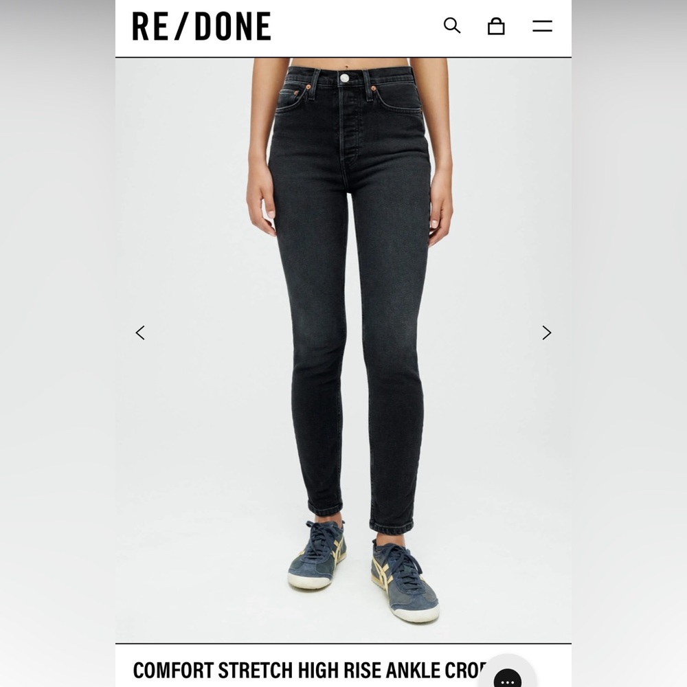 Re/done black skinny jeans NWOT